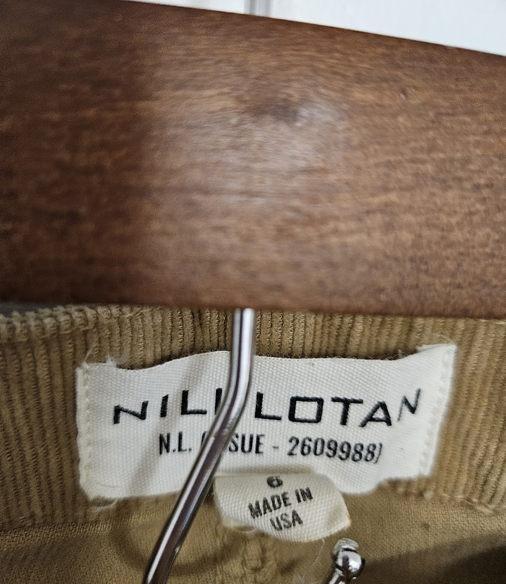 Nili Lotan Corduroy Patch-Pocket Trousers - Picture 2 of 5